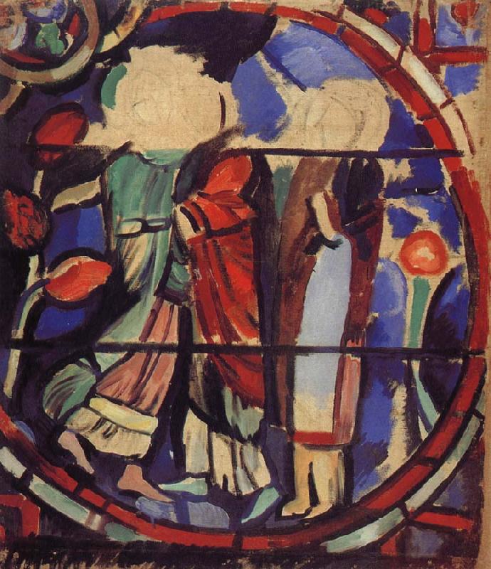 Delaunay, Robert Study of Inlay Glass oil painting image